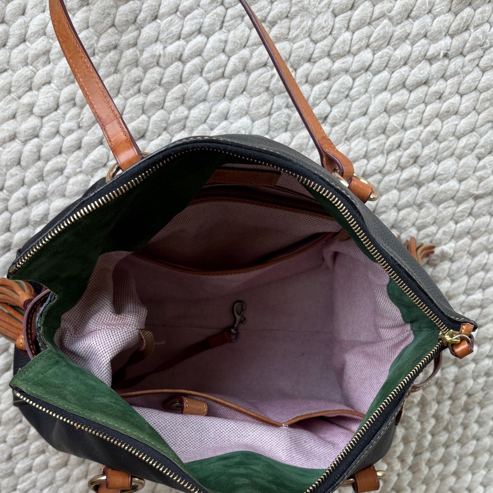 Dooney & Bourke Florentine Leather "The Smith" Satchel - Picture 5 of 9
